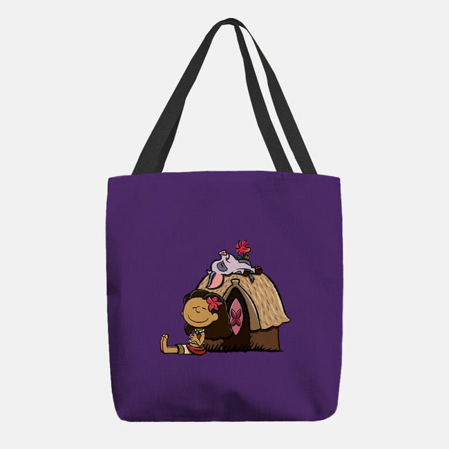 Happiness Is Considering The Coconut-None-Basic Tote-Bag-DrawnByBryan