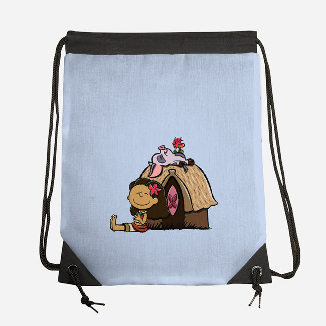 Happiness Is Considering The Coconut-None-Drawstring-Bag-DrawnByBryan