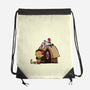 Happiness Is Considering The Coconut-None-Drawstring-Bag-DrawnByBryan