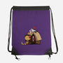 Happiness Is Considering The Coconut-None-Drawstring-Bag-DrawnByBryan