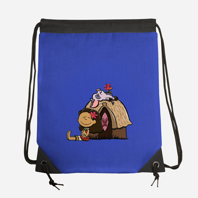 Happiness Is Considering The Coconut-None-Drawstring-Bag-DrawnByBryan