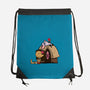 Happiness Is Considering The Coconut-None-Drawstring-Bag-DrawnByBryan