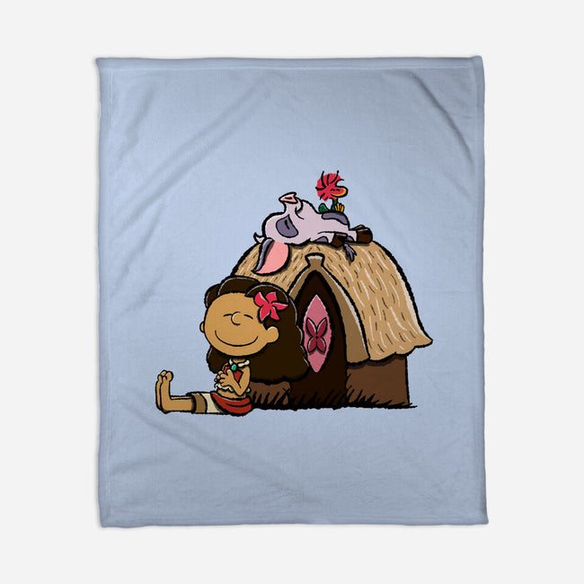 Happiness Is Considering The Coconut-None-Fleece-Blanket-DrawnByBryan
