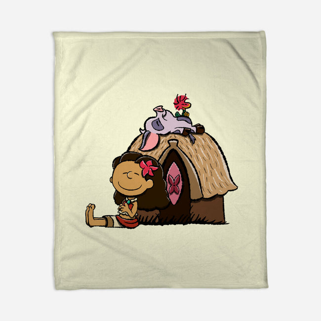 Happiness Is Considering The Coconut-None-Fleece-Blanket-DrawnByBryan