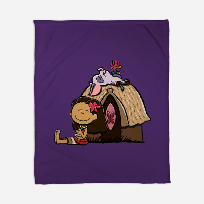Happiness Is Considering The Coconut-None-Fleece-Blanket-DrawnByBryan