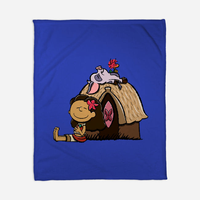 Happiness Is Considering The Coconut-None-Fleece-Blanket-DrawnByBryan