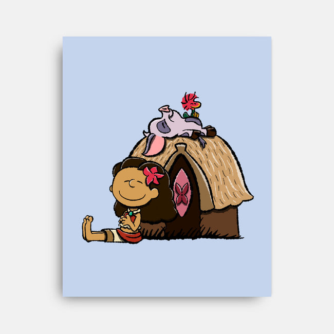 Happiness Is Considering The Coconut-None-Stretched-Canvas-DrawnByBryan