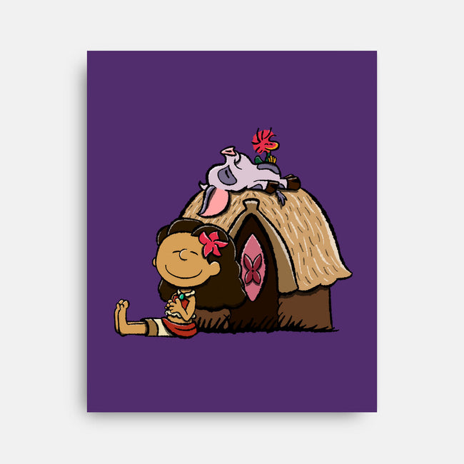 Happiness Is Considering The Coconut-None-Stretched-Canvas-DrawnByBryan