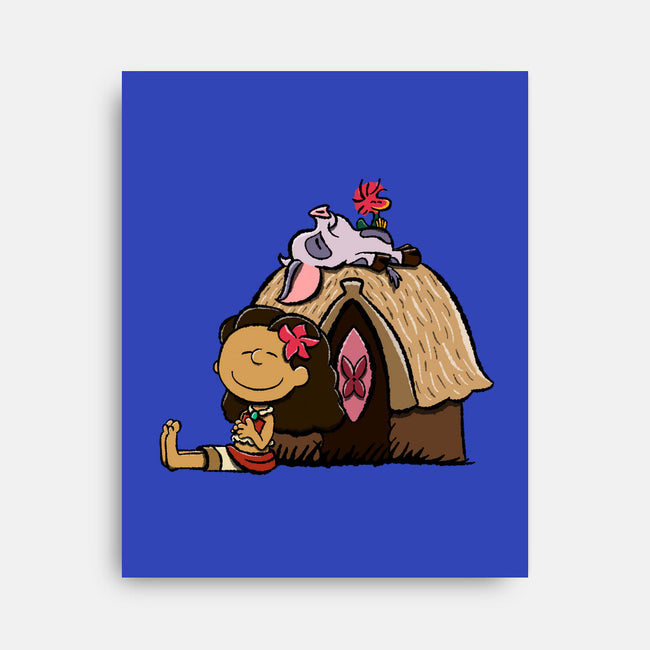 Happiness Is Considering The Coconut-None-Stretched-Canvas-DrawnByBryan