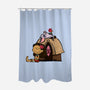 Happiness Is Considering The Coconut-None-Polyester-Shower Curtain-DrawnByBryan