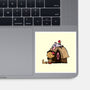 Happiness Is Considering The Coconut-None-Glossy-Sticker-DrawnByBryan