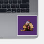Happiness Is Considering The Coconut-None-Glossy-Sticker-DrawnByBryan