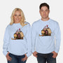 Happiness Is Considering The Coconut-Unisex-Crew Neck-Sweatshirt-DrawnByBryan