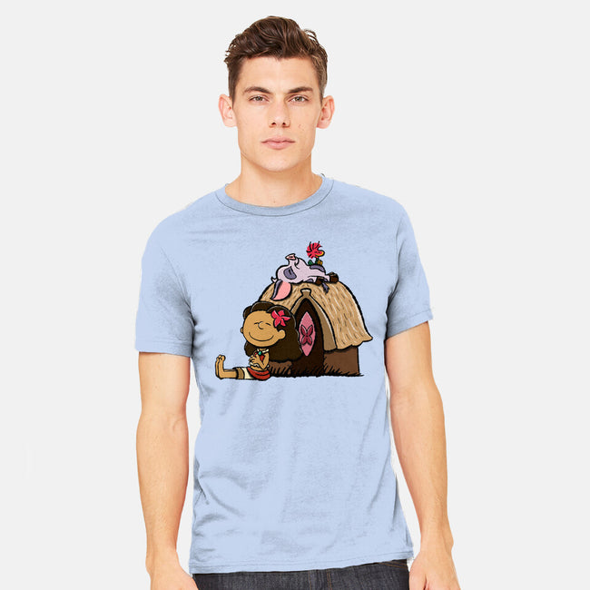 Happiness Is Considering The Coconut-Mens-Heavyweight-Tee-DrawnByBryan