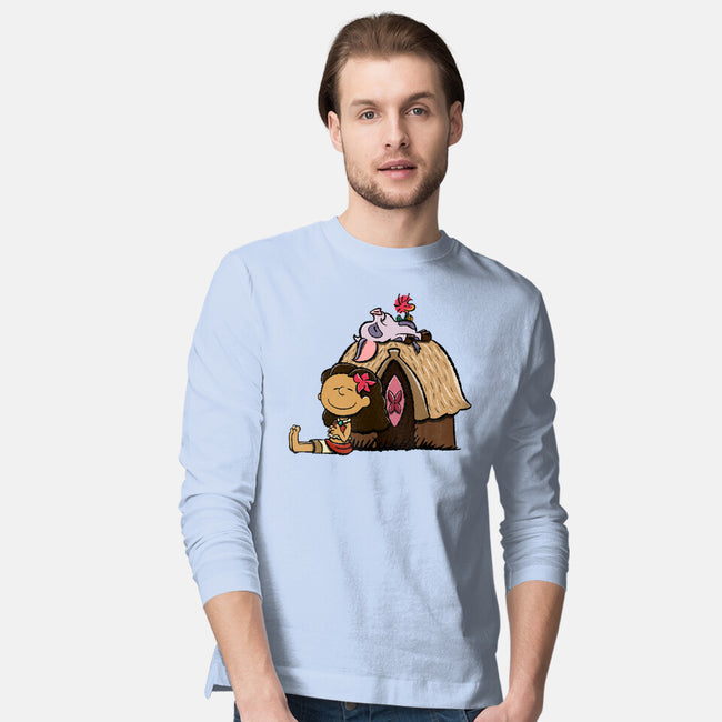 Happiness Is Considering The Coconut-Mens-Long Sleeved-Tee-DrawnByBryan