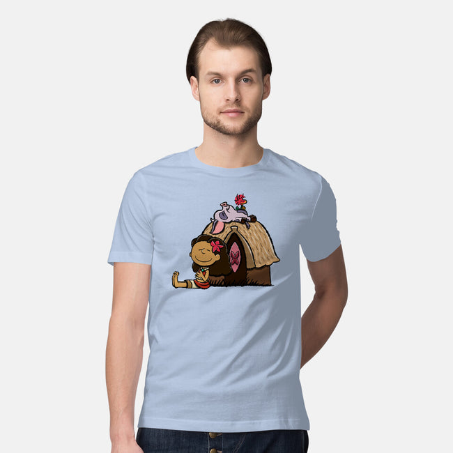 Happiness Is Considering The Coconut-Mens-Premium-Tee-DrawnByBryan