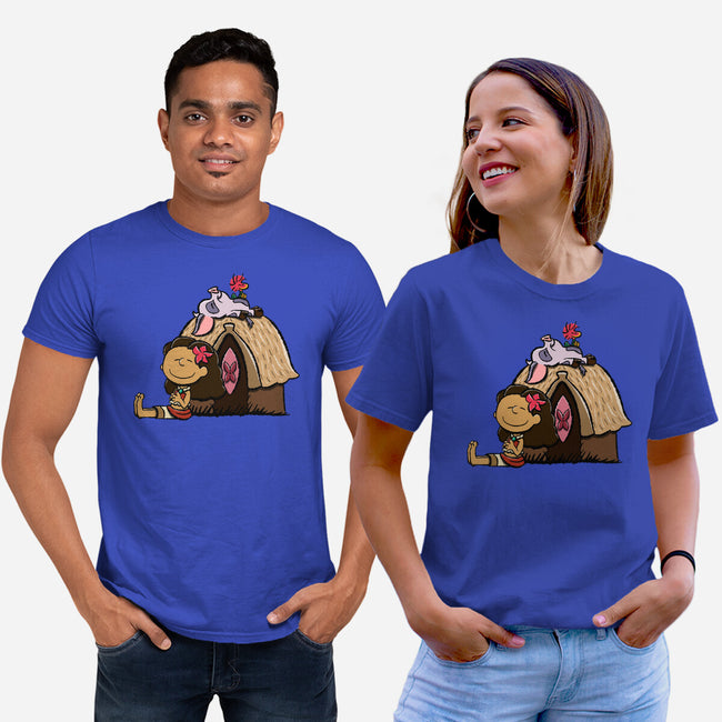 Happiness Is Considering The Coconut-Unisex-Basic-Tee-DrawnByBryan
