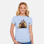 Happiness Is Considering The Coconut-Womens-Fitted-Tee-DrawnByBryan