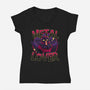 Metal Lover-Womens-V-Neck-Tee-teesgeex