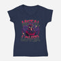 Metal Lover-Womens-V-Neck-Tee-teesgeex