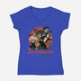 Movie Monsters Club-Womens-V-Neck-Tee-glitchygorilla
