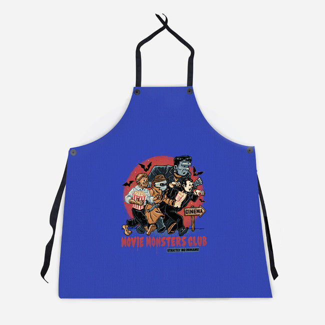 Movie Monsters Club-Unisex-Kitchen-Apron-glitchygorilla