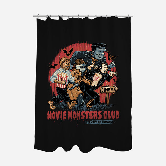Movie Monsters Club-None-Polyester-Shower Curtain-glitchygorilla