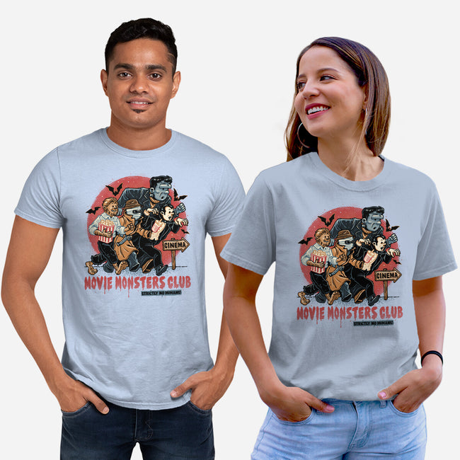 Movie Monsters Club-Unisex-Basic-Tee-glitchygorilla