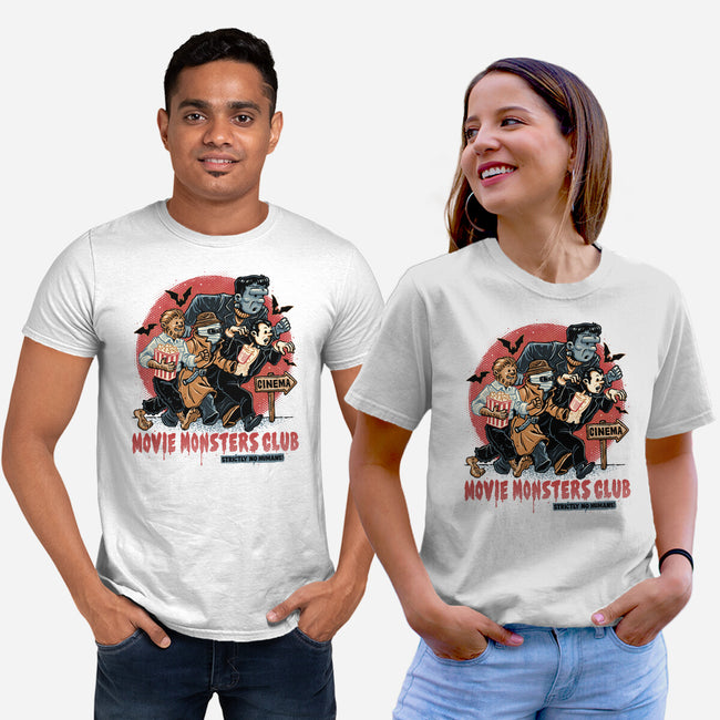 Movie Monsters Club-Unisex-Basic-Tee-glitchygorilla