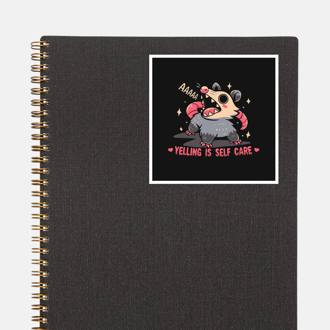 Yelling Is Self Care-None-Glossy-Sticker-TechraNova