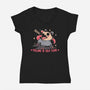 Yelling Is Self Care-Womens-V-Neck-Tee-TechraNova