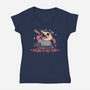 Yelling Is Self Care-Womens-V-Neck-Tee-TechraNova