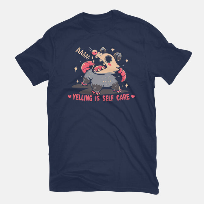 Yelling Is Self Care-Youth-Basic-Tee-TechraNova