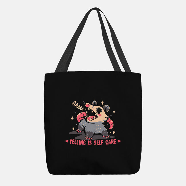 Yelling Is Self Care-None-Basic Tote-Bag-TechraNova