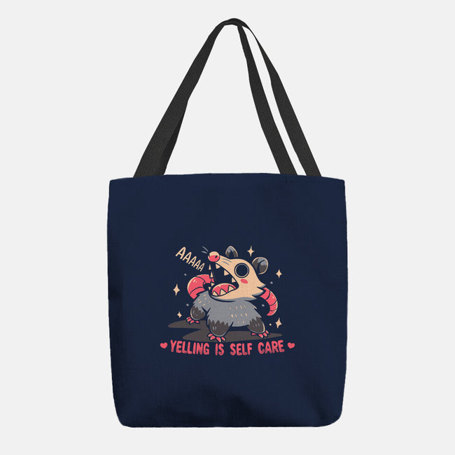 Yelling Is Self Care-None-Basic Tote-Bag-TechraNova