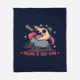 Yelling Is Self Care-None-Fleece-Blanket-TechraNova