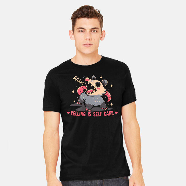 Yelling Is Self Care-Mens-Heavyweight-Tee-TechraNova
