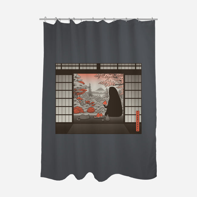 Zen Snack-None-Polyester-Shower Curtain-pigboom