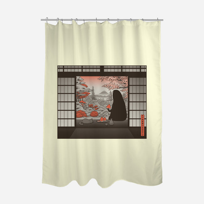 Zen Snack-None-Polyester-Shower Curtain-pigboom