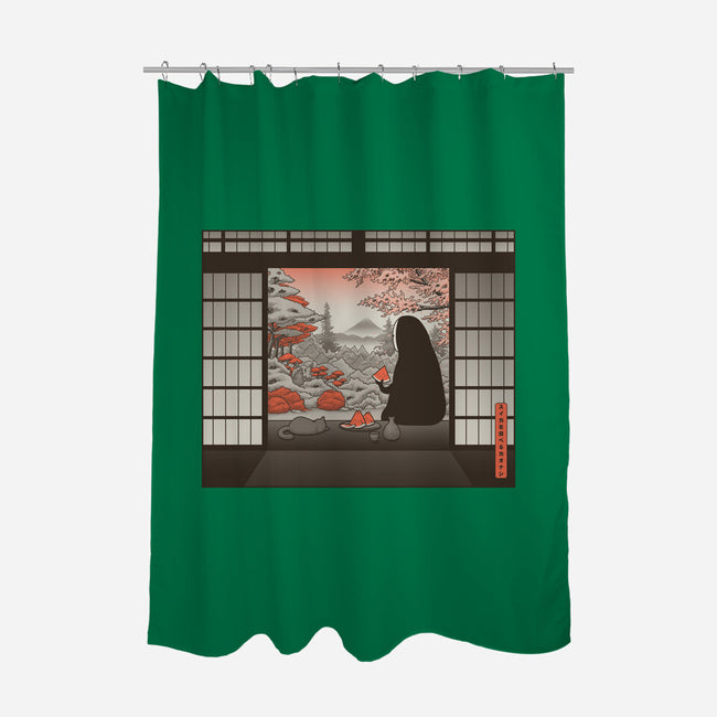 Zen Snack-None-Polyester-Shower Curtain-pigboom