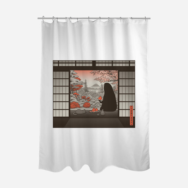 Zen Snack-None-Polyester-Shower Curtain-pigboom