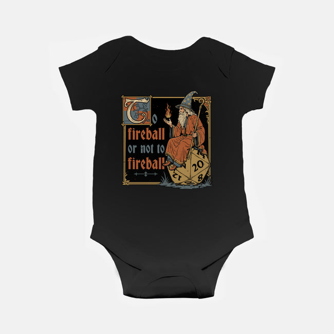 Medieval Wizard Fireball-Baby-Basic-Onesie-Studio Mootant