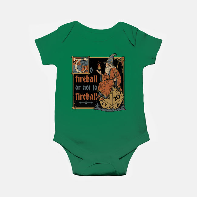 Medieval Wizard Fireball-Baby-Basic-Onesie-Studio Mootant