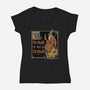 Medieval Wizard Fireball-Womens-V-Neck-Tee-Studio Mootant