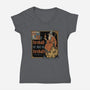 Medieval Wizard Fireball-Womens-V-Neck-Tee-Studio Mootant
