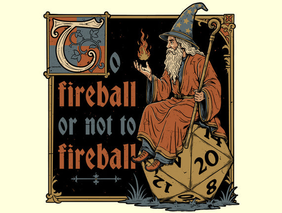 Medieval Wizard Fireball