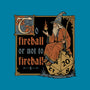 Medieval Wizard Fireball-Womens-Fitted-Tee-Studio Mootant