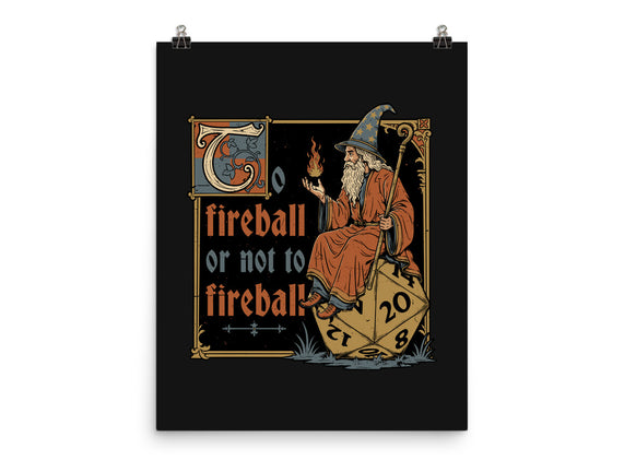 Medieval Wizard Fireball