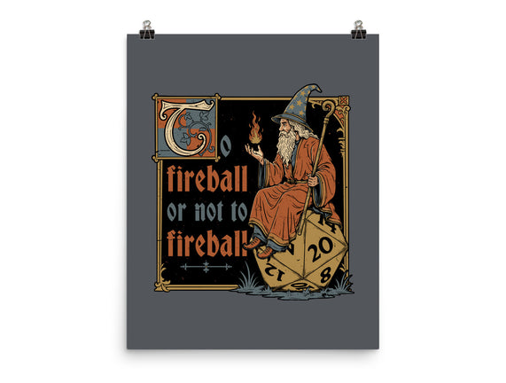 Medieval Wizard Fireball