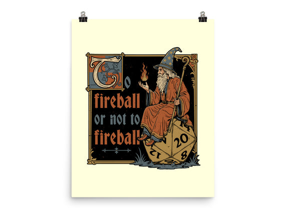 Medieval Wizard Fireball